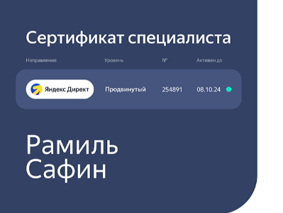 Настройка, анализ и оптимизация контекстной рекламы в Яндекс Директ